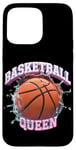 Coque pour iPhone 15 Pro Max Basketball Queen Joueur de basket-ball