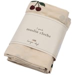 Konges Sløjd 3 Pack Gots Muslinfilt MA GRANDE CERISE | Beige | 0