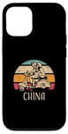 iPhone 13 Pro China Vintage Scooter Retro Sunset Distressed Design Case