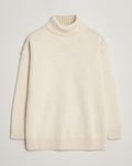 Gloverall Submariner Chunky Wool Roll Neck Ecru