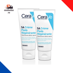 CeraVe Crème Pieds Régénérante SA | 2 X 88Ml | Crème Pieds Nourrissante