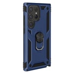 Avizar Case for Galaxy S24 Ultra Shockproof with stand ring, Dark Blue