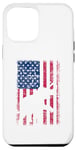 Coque pour iPhone 12 Pro Max Drapeau américain éléphant vintage patriotique 4 juillet