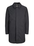 JACK & JONES Men's jprccclement mac coat, black, S