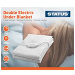 Double Size Mattress Electric Heated Warm Under Blanket 3 Heat Settings Washable