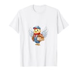 Hen Being a Delivery Man, Cute Design T-Shirt