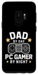 Coque pour Galaxy S9 Dad By Day PC Gamer By Night Fête des pères pour les papas de jeu