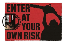 The Texas Chainsaw Massacre Official Enter At Your Own Risk Door Mat Non Slip