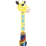 VILAC - Jeux et Jouets - Parapluie PAF Flip Flap la Girafe en bois laqué - Jaune - Jeu pour Enfants dès 3 ans - Multicouleur - Fabriqué en France - 4417S