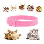 XINGXINGFAN Collier Anti-Puces pour Chat Est Efficace Durable Et Confortable pour Les Chats Adultes Chatons Rose