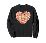 Funny Bear Heart Valentine Bear Womens Mens Kids Sweatshirt