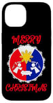 Coque pour iPhone 14 Pinoy Drapeau philippin philippin soleil Noël ange crèche