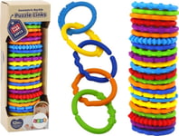 Leantoys Baby Sensoriska Armband Färgglada 24 Delar