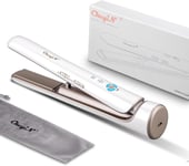 CkeyiN Cordless Hair Straightener & Curler 2-in-1 – Portable USB Rechargeable...