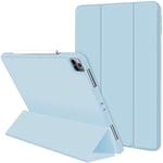 Seilent iPad Pro 11 Case 2020 with Pencil Holder (2nd Generation),Protective Case Cover with Soft TPU Back (Sky Blue)