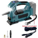 Cordless Tire Inflator Air Compressor Digital Pressure Gauge For Makita 18V Cars