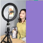 Ring Fill Light Beauty Face Photographie en Direct Équipement De Caméra De Bureau 26Cm Ring Light Ring + Desktop Light Stand + Two Mobile Phone Locations