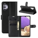 Samsung Galaxy A32 4G Pu Wallet Case [Black]