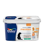 Dulux Valentine Simple & Déco Peinture intérieure de Rénovation - Pour vos meubles en bois, mélaminé, PVC, métal peint - Couleur : Sable Gris Satin - 2L - 5330471