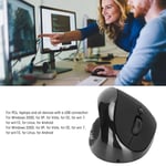 (Black)Left Hand Vertical Mouse Rechargeable Ergonomic Mouse 2.4G Wireless