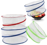 Collapsible Pop Up Food Covers 3pc Set Food Picnic Protectors Insect Net Storage