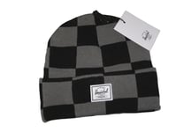 BNWT  HERSCHEL SUPPLY CO. Elmer Checkerboard Beanie Hat  Black Grey