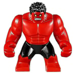 Superhjälte Röd Hulk Big Block Minifigur Rollspel Leksaker För Barn 7.5cm