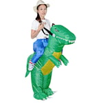 YYLVM Halloween T-Rex Costume Gonflable Dinosaur Costume Party Cosplay Costume Déguisements for Hommes et Femmes (Size : Adult)