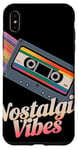 Coque pour iPhone XS Max Vibes Nostalgique Cassette Rétro Musique