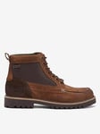 Barbour Sheene Suede Moc Toe Lace Up Boots - Brown, Brown, Size 7, Men