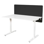 Lanab Group Bordsskärm Alma, B1200 x H600mm, Svart Förstärkt bordsskärm för funktionslist: Ja (Förstärkt) Grafitgrå