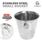 Stainless Steel Ice Bucket Wine Beer Champagne Cooler with Handles Bar Pub Party