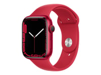 Apple Watch Series 7 (Gps + Cellular) - (Product) Red - 45 Mm - Röd Aluminium - Smart Klocka Med Sportband - Fluoroelastomer - Röd - Bandstorlek: Standard - 32 Gb - Wi-Fi, Bluetooth - 4G - 38.8 G