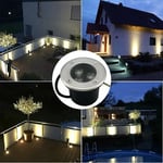 LaBlanc - Spot led extérieur encastrable 2 pack 3W IP65 Spot Encastrable Led Terrasse Rond 270 Lumen Lampe d'éclairage de jardin extérieur, pour