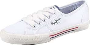 Pepe Jeans London Femme Brady Basic W Basket, White (White), 39 EU