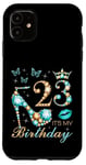 Coque pour iPhone 11 23rd It's My Birthday, 23 ans, 23e anniversaire Queen