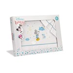 Interbaby Parure pour Berceau Disney Mickey Mouse Blanc/Bleu