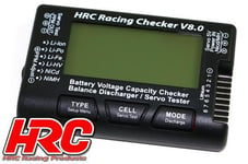 HRC Racing HRC9372C Akku Et Servo Testeur 1-8S - Checker & Balancer Avec