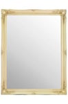 Very Large Ivory Rectangular Wall Mirror complete with Premium Quality Pilkington's Glass - Very Large Size: 36 inches x 46 inches (92cm x 117cm) - ITV Show Supplier - BEST PRICE ON AMAZON - ONLY AVAILABLE FROM SHABBY CHIC MIRRORS