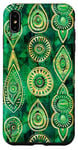 Coque pour iPhone XS Max Motif bohème vert émeraude