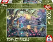 Schmidt Rectangulaire Carton Spiele 57527 Thomas Kinkade, Disney, Princesse Et La Grenouille, Puzzle 1000 Pièces, Multicolore, Taille Unique Exclusivité sur Amazon