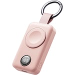 Mini porte-clés Powerbank 2000mAh 3W avec chargeur pour Apple Watch, rose