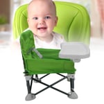 Portable Travel Booster Portable Baby Booster Folding Baby Chair Green