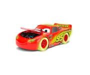 Jada Toys Lightning Mcqueen Glow Racers, Bil, Rød