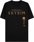 The Elder Scrolls Skyrim 10th Anniversary Metallic T-Shirt Svart (Large)