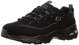 Skechers Women's D'Lites Biggest Fan Sneaker, Black, 3.5