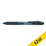 Kulspetspenna | Pentel Energel BL107 | svart | 12st