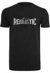 Mister Tee Realistic Tee T-Shirt, Black, XS Homme