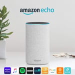 Amazon Echo 2nd Generation Smart Assistant in Sandstone Fabric - UNBOXED