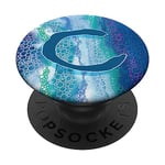 Monogram Initial Letter C Pop Socket for Phone PopSockets C PopSockets Swappable PopGrip